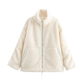 Manteau ample à double fermeture éclair Street